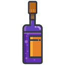 Wine Bottle Filled Outline Icon