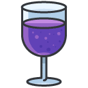Wine Filled Outline Icon