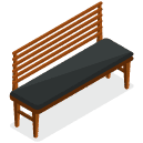 Wooden Bench Isometric Icon