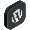 Wordpress Isometric Icon