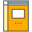 Workbook filled outline Icon