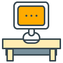 Workplace filled outline Icon