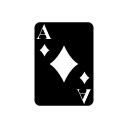 ace diamonds glyph Icon