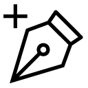 add anchor point tool line Icon