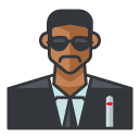 agent j Filled Outline Icon