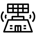 airport communication line Icon