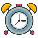alarm clock Filled Outline Icon