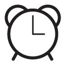 alarm clock line Icon