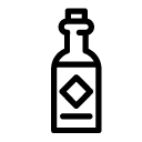 alcohol bottle five line Icon