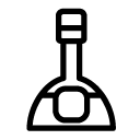 alcohol bottle two line Icon