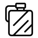alcohol canister one line Icon