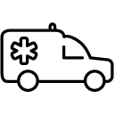 ambulance line Icon