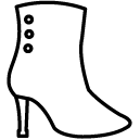 ankle boot line Icon