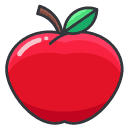 apple Filled Outline Icon
