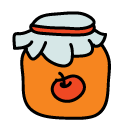 apple jam Doodle Icons