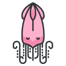 squid Filled Outline Icon
