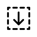 arrow down_2 glyph Icon