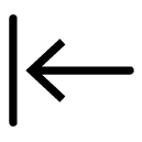 arrow left glyph Icon