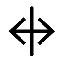 arrow right left glyph Icon