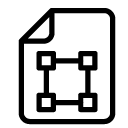 artboard file line Icon