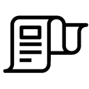 article document 1 line Icon