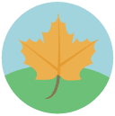 autumn Flat Round Icon