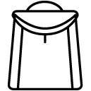 backpack line Icon