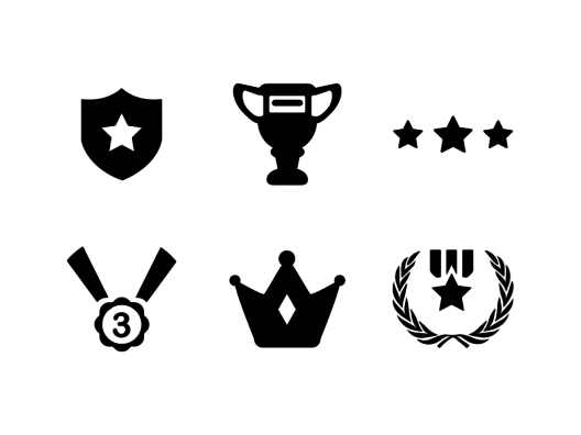 badges-and-votes-glyph-icons