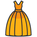 ballgown Filled Outline Icon
