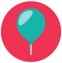 balloon Flat Round Icon