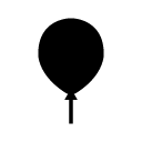 balloon glyph Icon