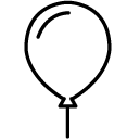balloon line Icon