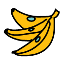 bananas Doodle Icons