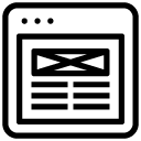 banner double lines line Icon