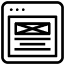 banner middle orientation lines line Icon