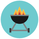 barbeque flat Icon