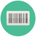 barcode Flat Round Icon