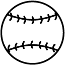 baseball line Icon