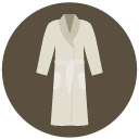 bathrobe Flat Round Icon