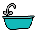 bathtub Doodle Icons