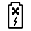 battery charge line Icon
