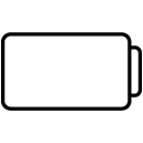 battery empty line Icon