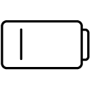 battery low line Icon