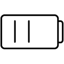 battery medium line Icon