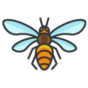 bee Filled Outline Icon