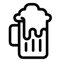 beer jug line Icon