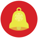 bell Flat Round Icon