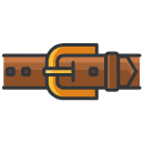 belt Filled Outline Icon