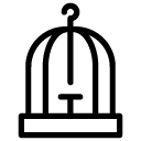 bird cage line Icon