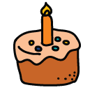 birthday cake Doodle Icon